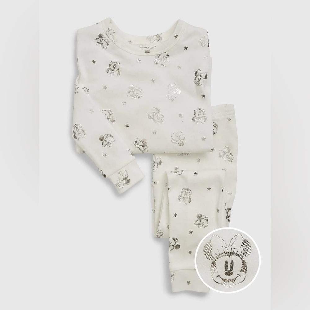 Gap Minnie Mouse pajamas off white